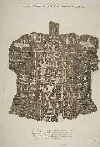 E1418 Statue med hieroglyffer
