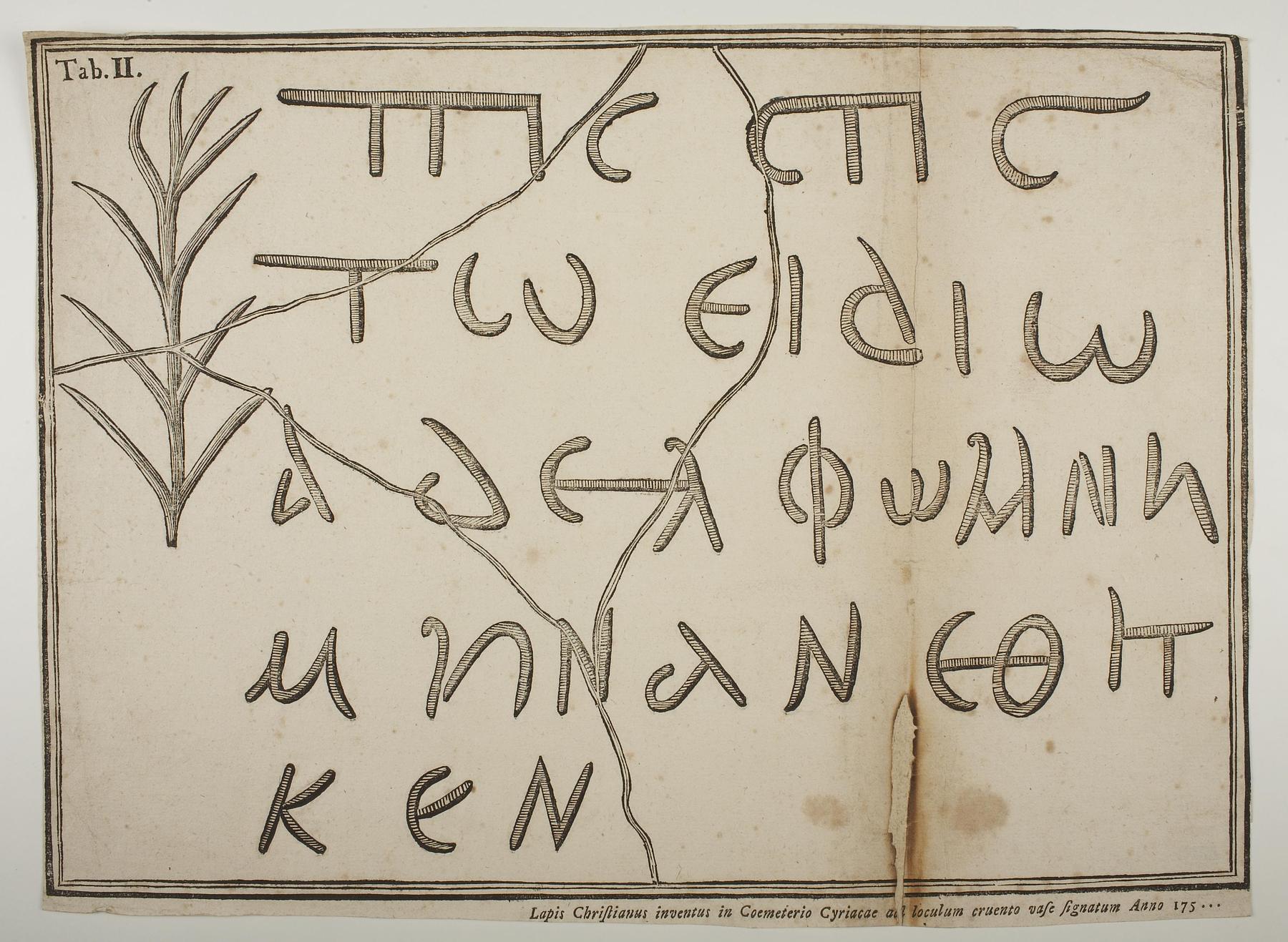 Sepulchral Inscription anno 175, E1654