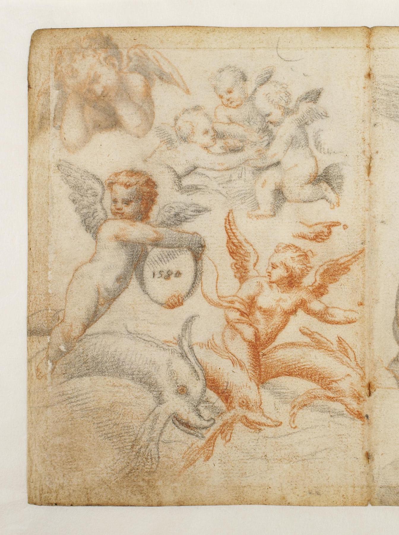 Angel, Cupids and Dolphins, D468,53v