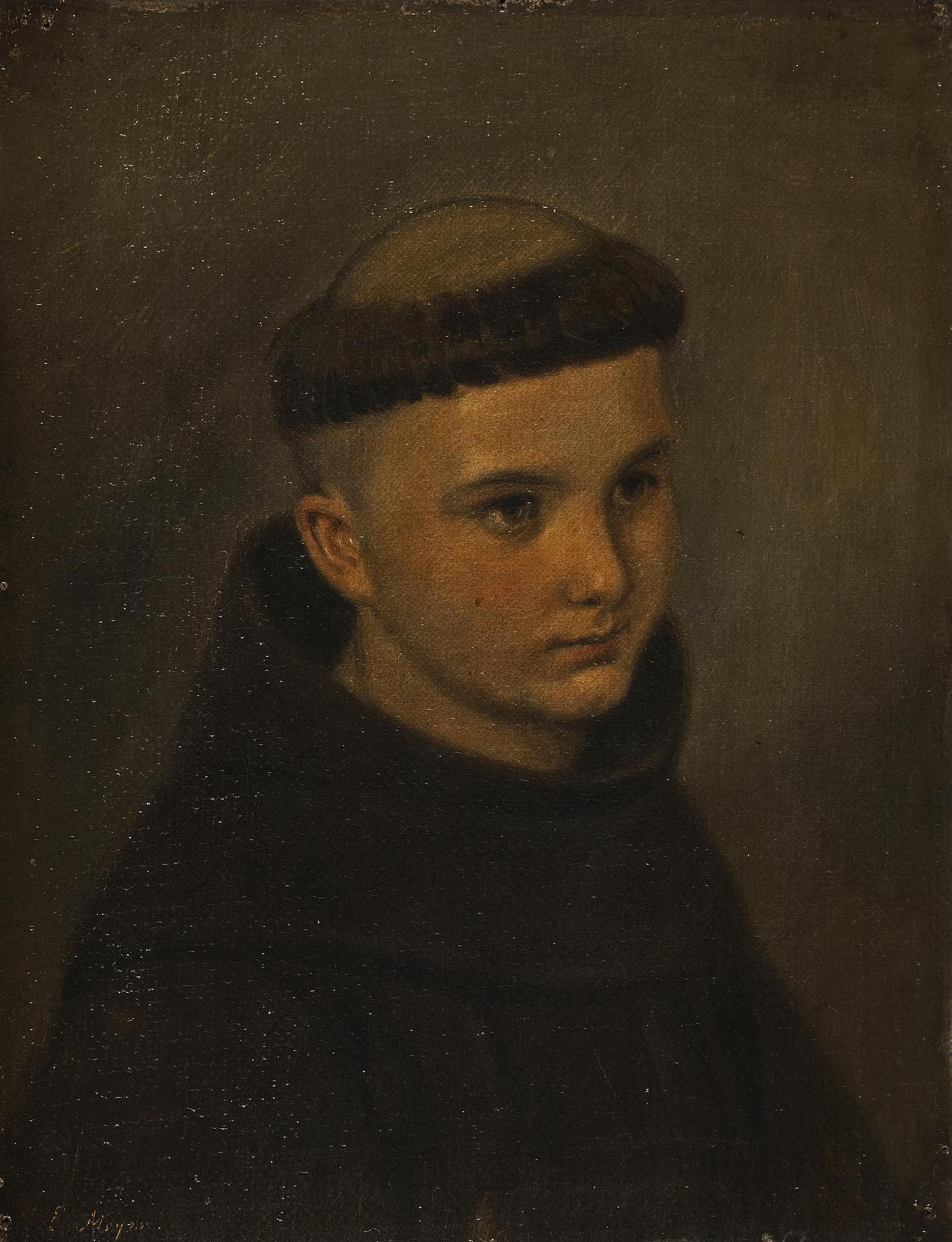 Portræt af en ung franciskaner, B273