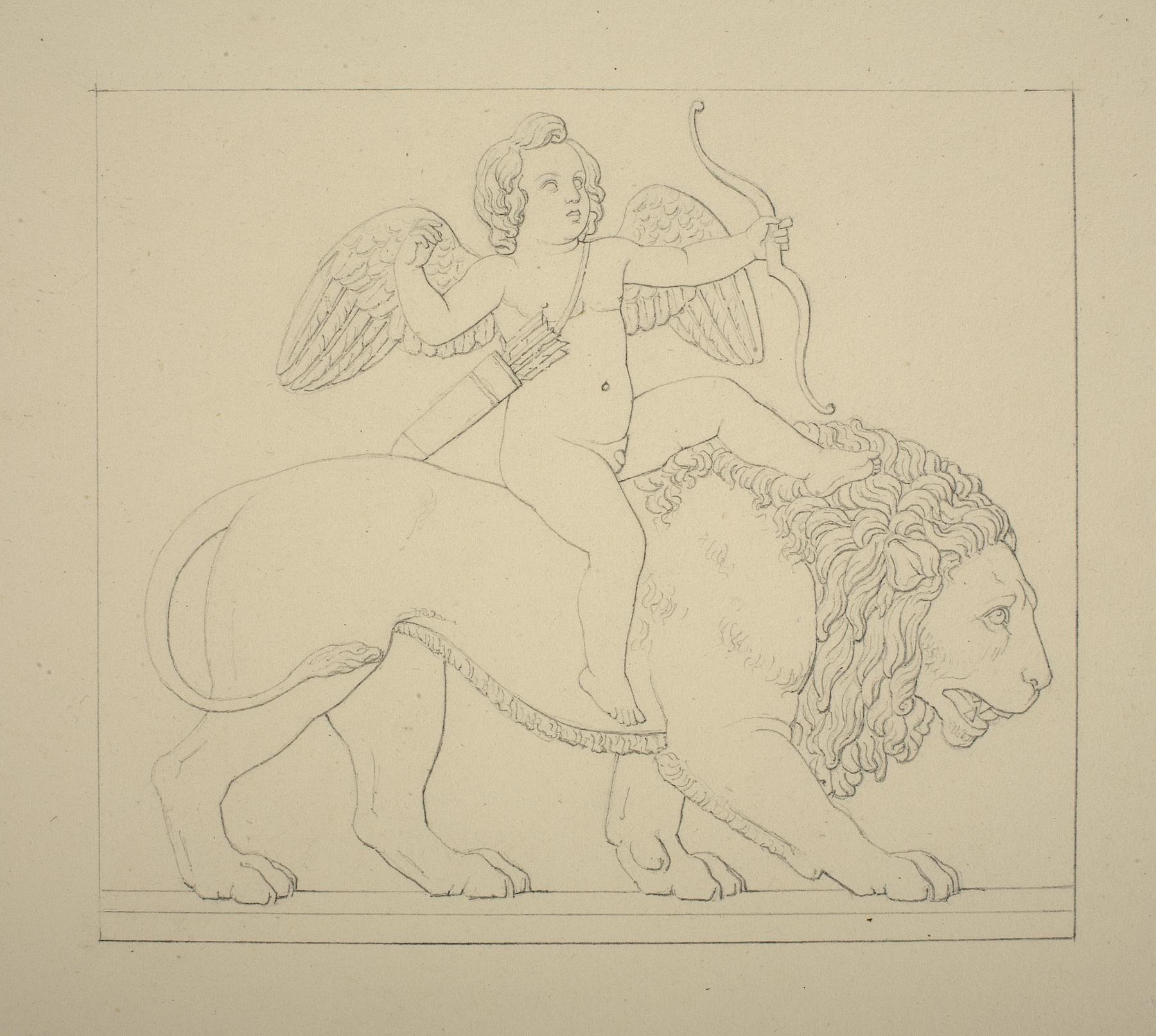 Cupid Riding on a Lion, D249