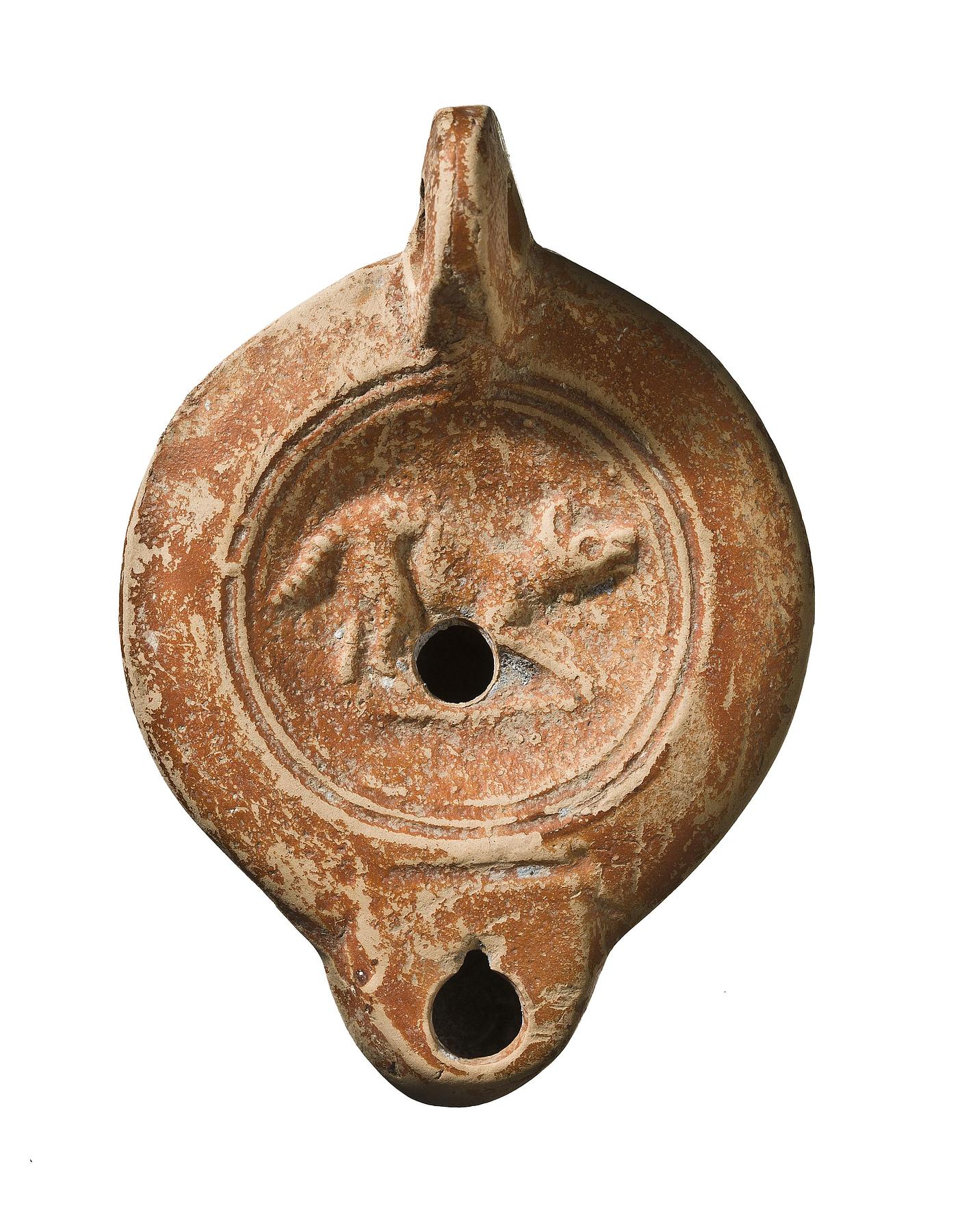 Lamp with a barking dog, H1214