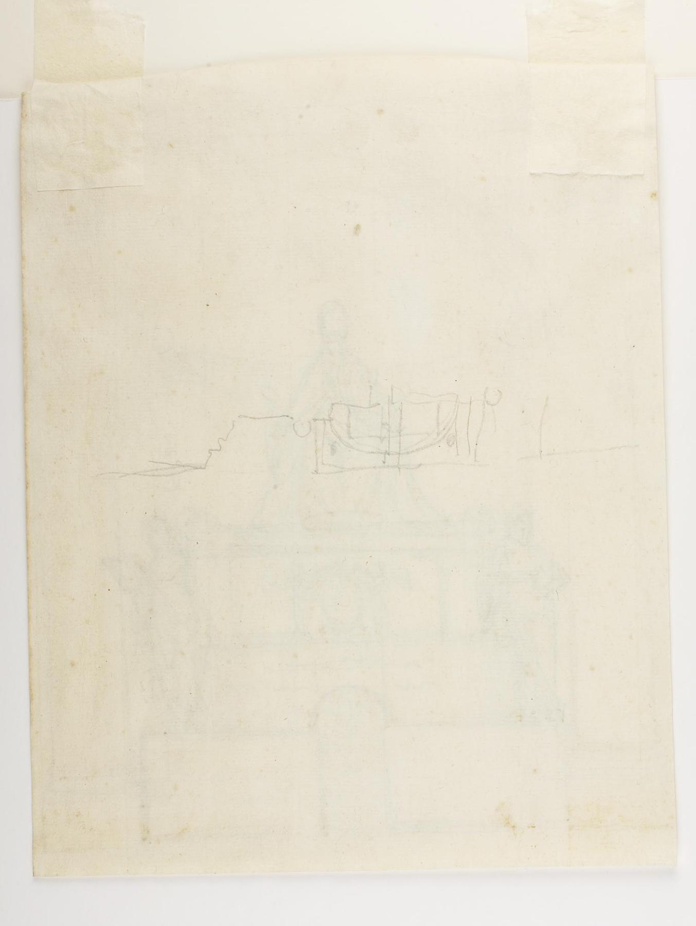 Pius 7.s monument (?), grundplan, C1066v