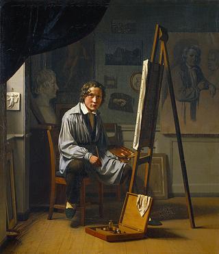 B290 The Painter J.V. Gertner at His Easel