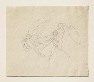 C188b Two Angels Carry a Dead Person to Heaven