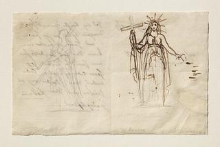 C219r Two Statues of Religion