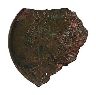 H2160 Mirror with the Dioscuri Castor and Pollux