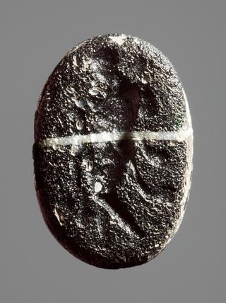 I832 Omfale med Herakles' kølle og løveskind