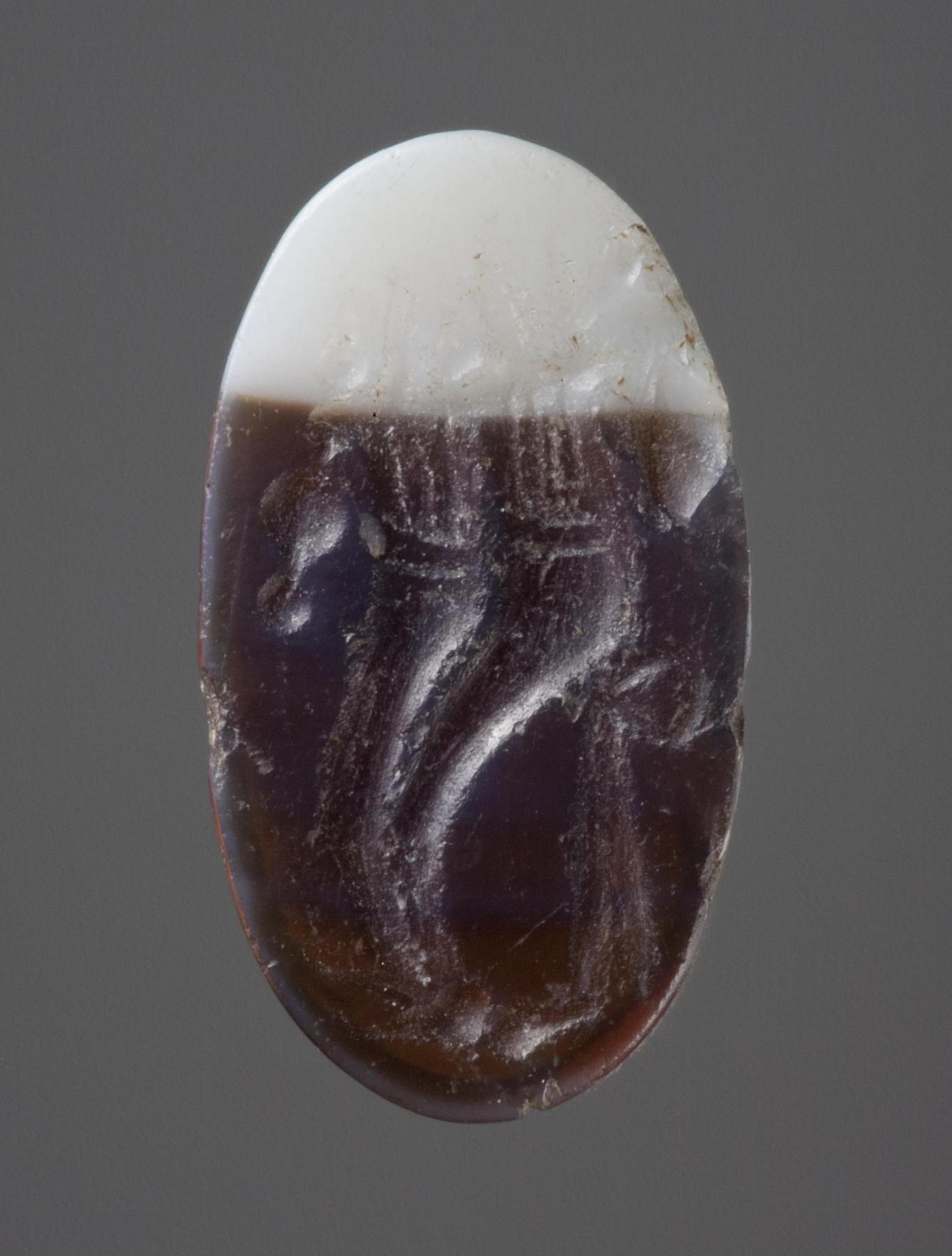 Dobbelt overflødighedshorn med gedehoved, I169