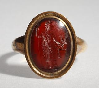 I605 Aequitas with scales, ears of corn, and a scepter