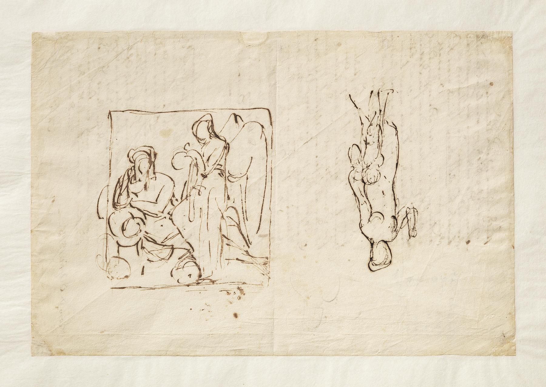 Nemesis og flodguden Arno til Gravmæle over Johann Philipp Bethmann-Hollweg. Venus og Amor, C146
