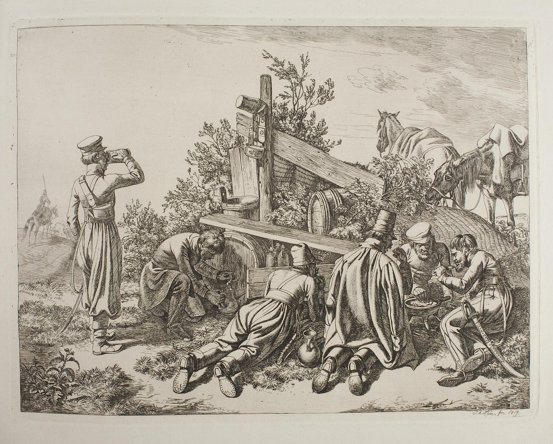 Cossacks Eat a Meal in the Field, E721,6