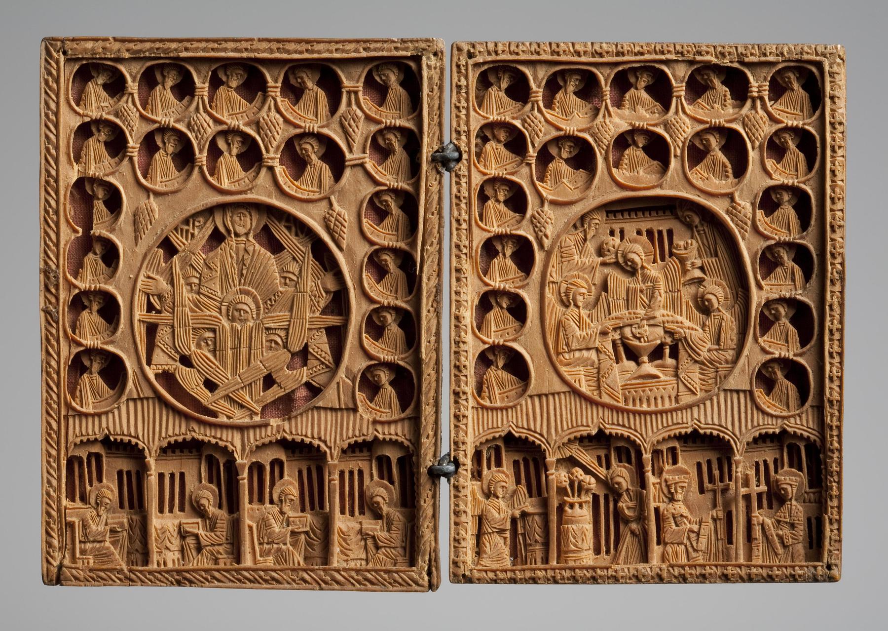 Diptych with modern Greek religious motifs, G58