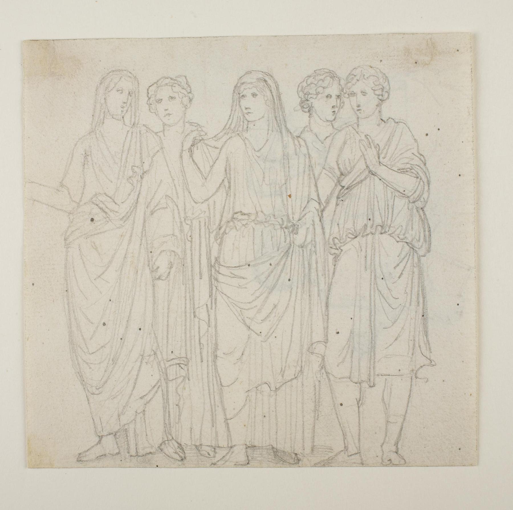 Offering Roman Emperor and Two Goddesses, C862r