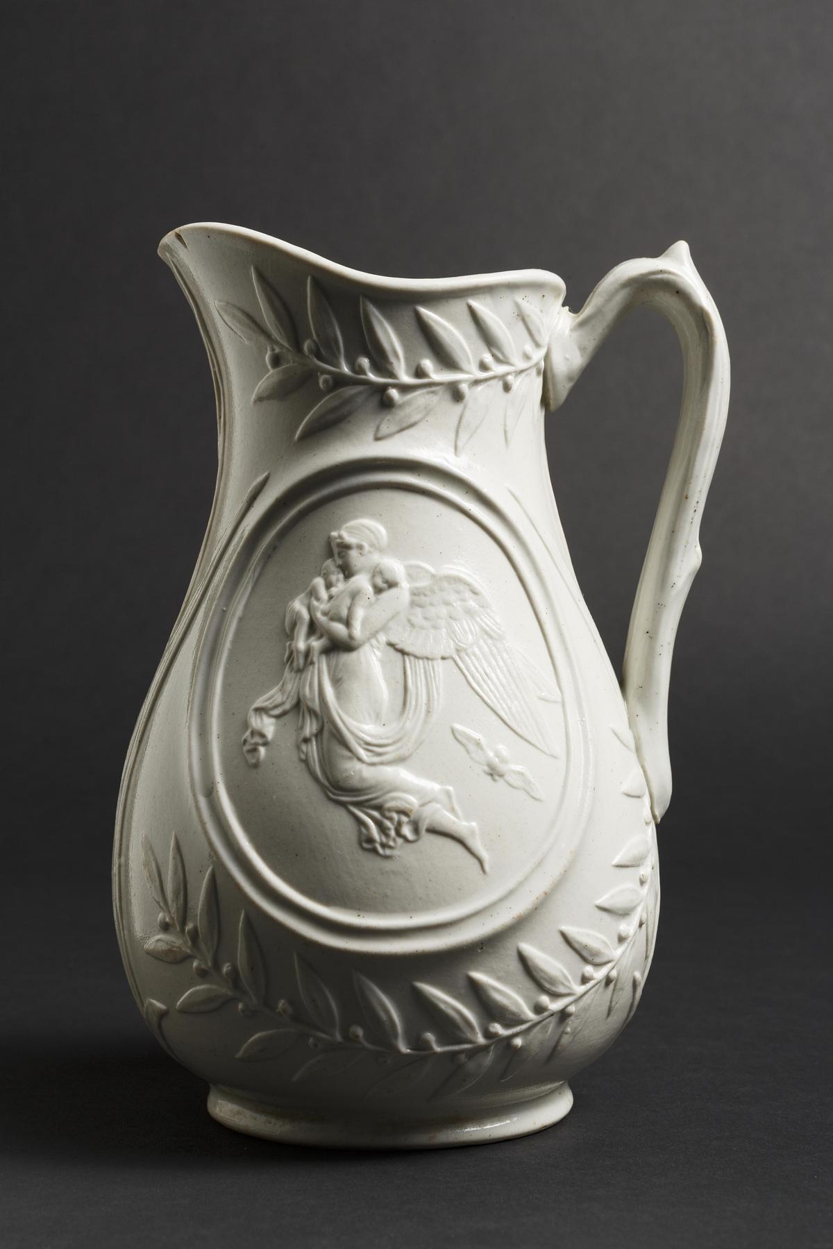 Pot with small representations of A369 and A370, G366