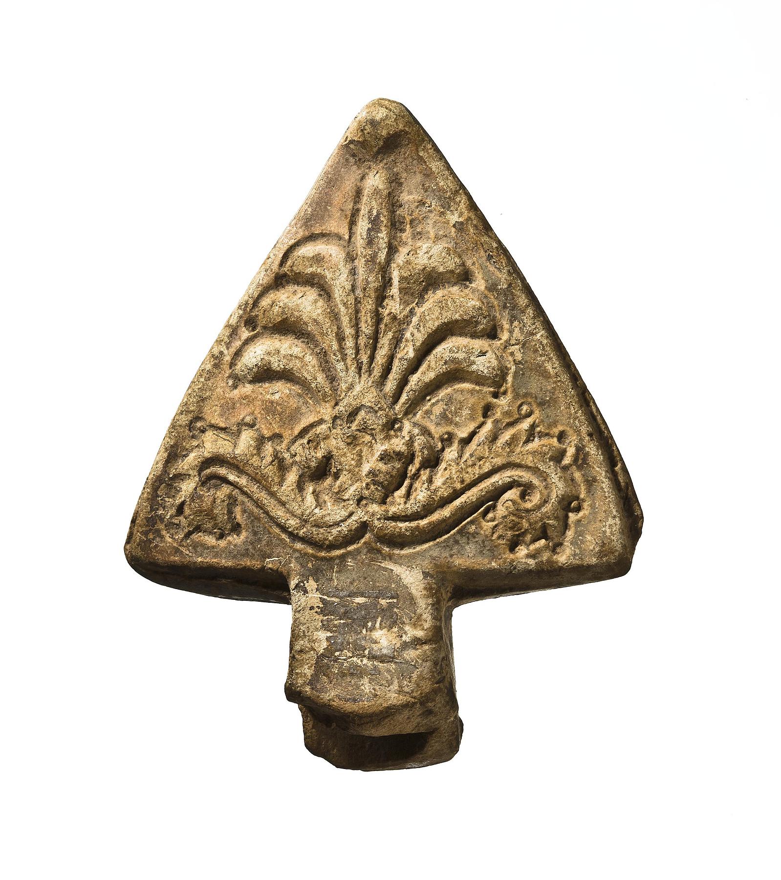 Lamp handle with a palmette leaf, H1239