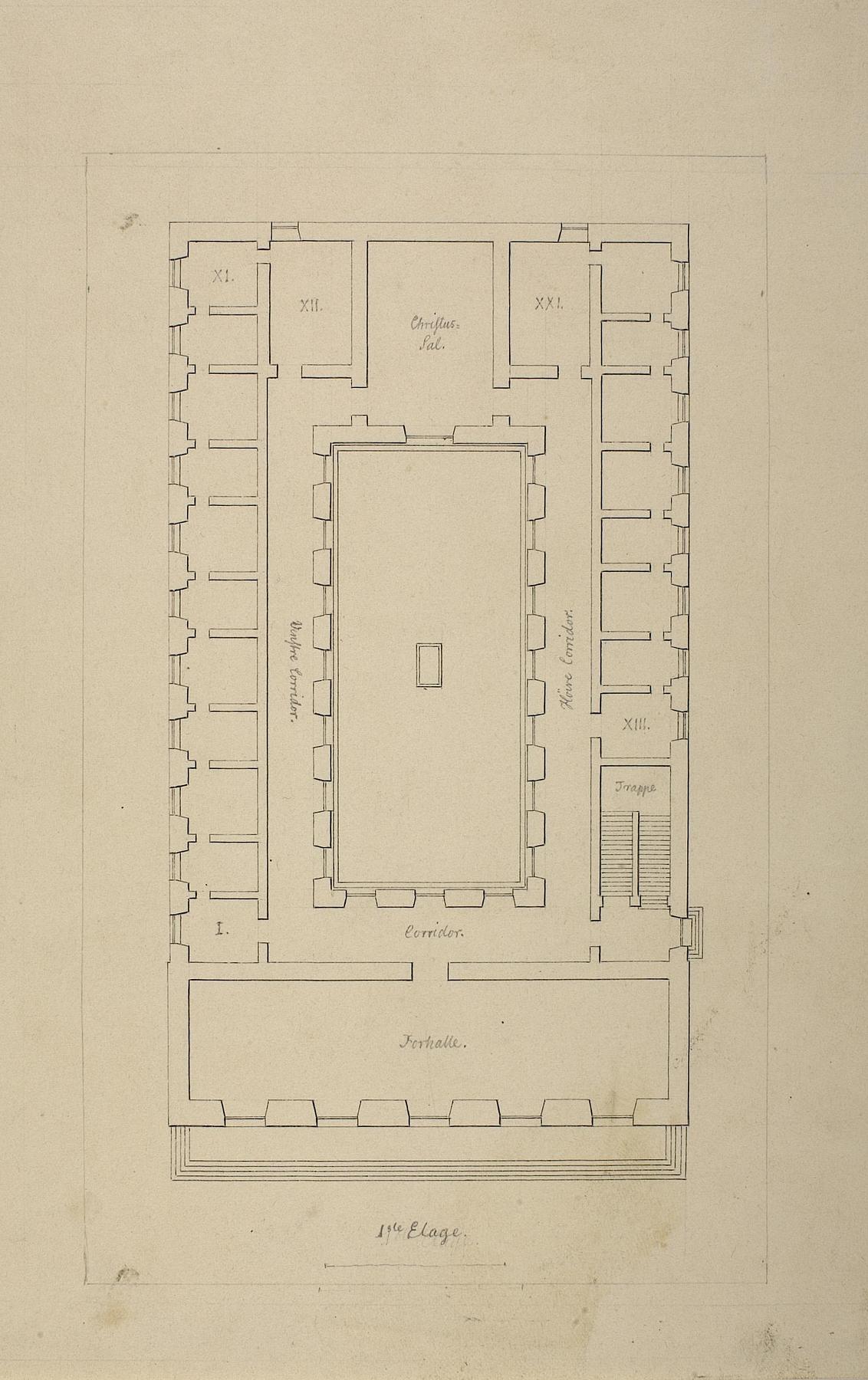 Thorvaldsens Museum, Ground Floor Plan, D934