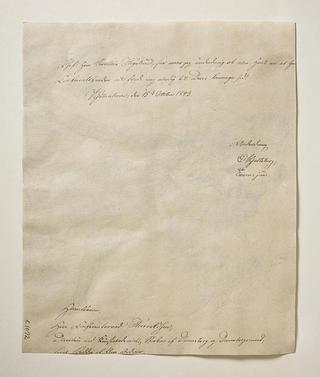 C1072v Fragment of a letter