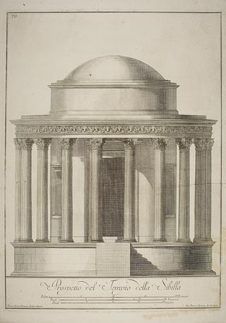E1444 Tempio di Vesta at Tivoli, Elevation