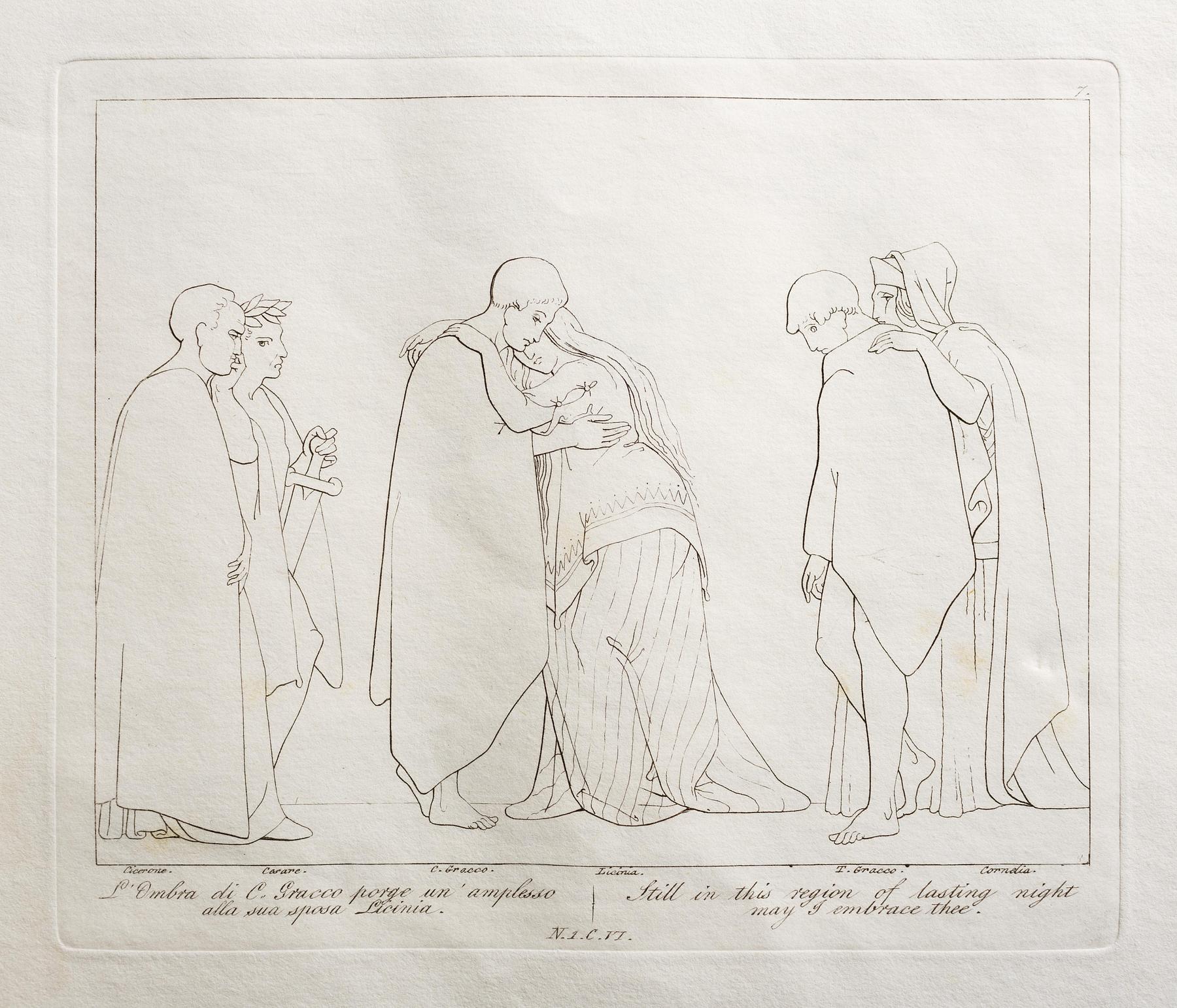 L'Ombra di C. Gracco porge un'amplesso alla sua sposa Licinia, E555,7