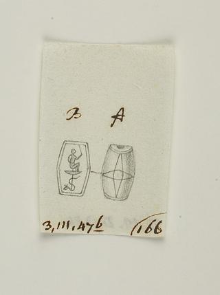D1386 Harpokrates siddende på en papyrusblomst