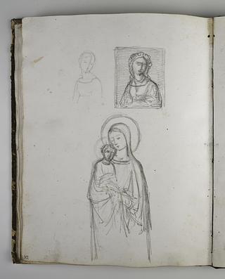 D1587,42 Female Figure. Mary and Child