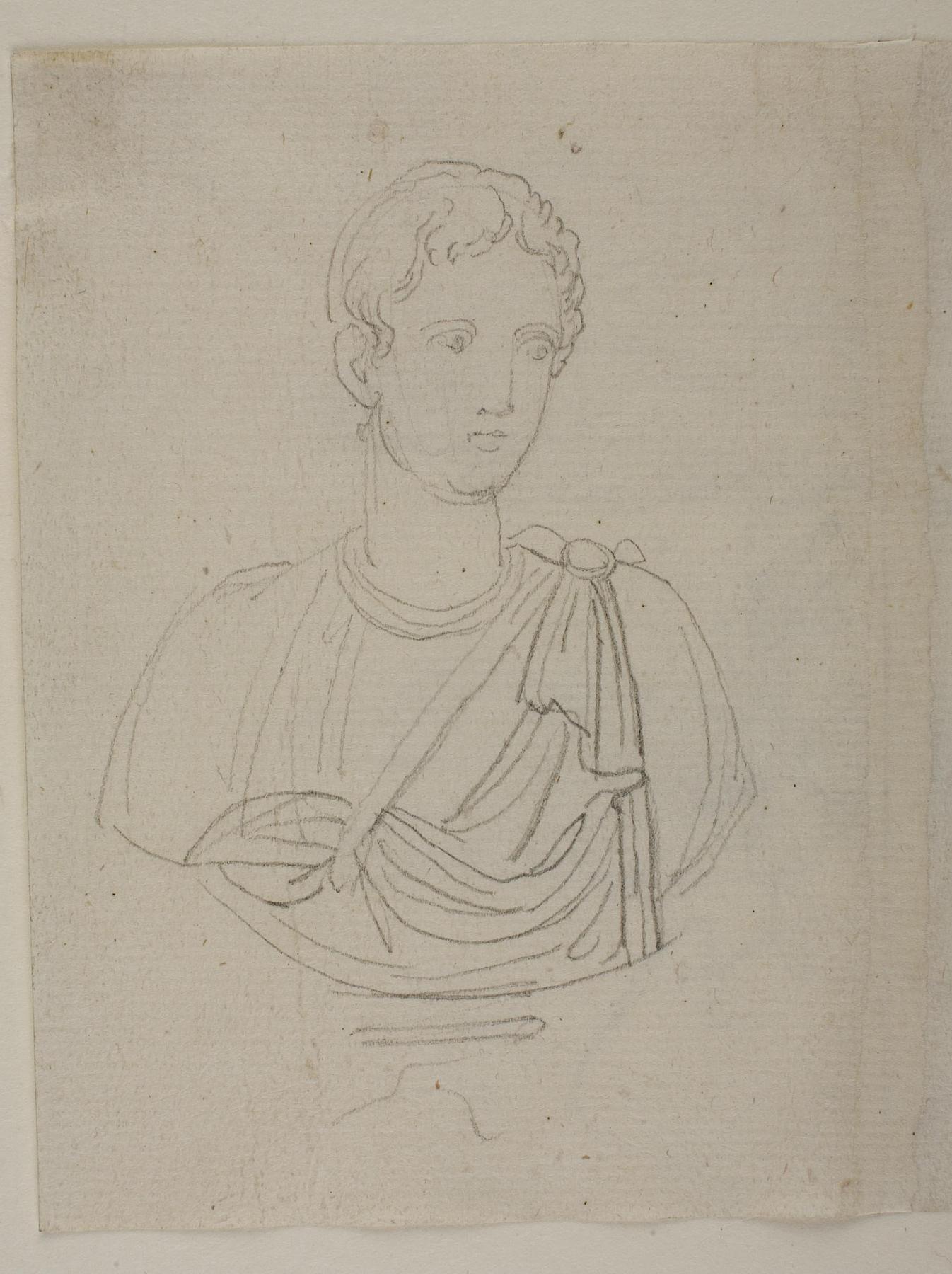 Male figure, bust, C868r