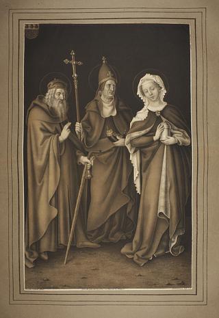 E1225 Saint Anthony the Hermit, Pope Cornelius and Mary Magdalene