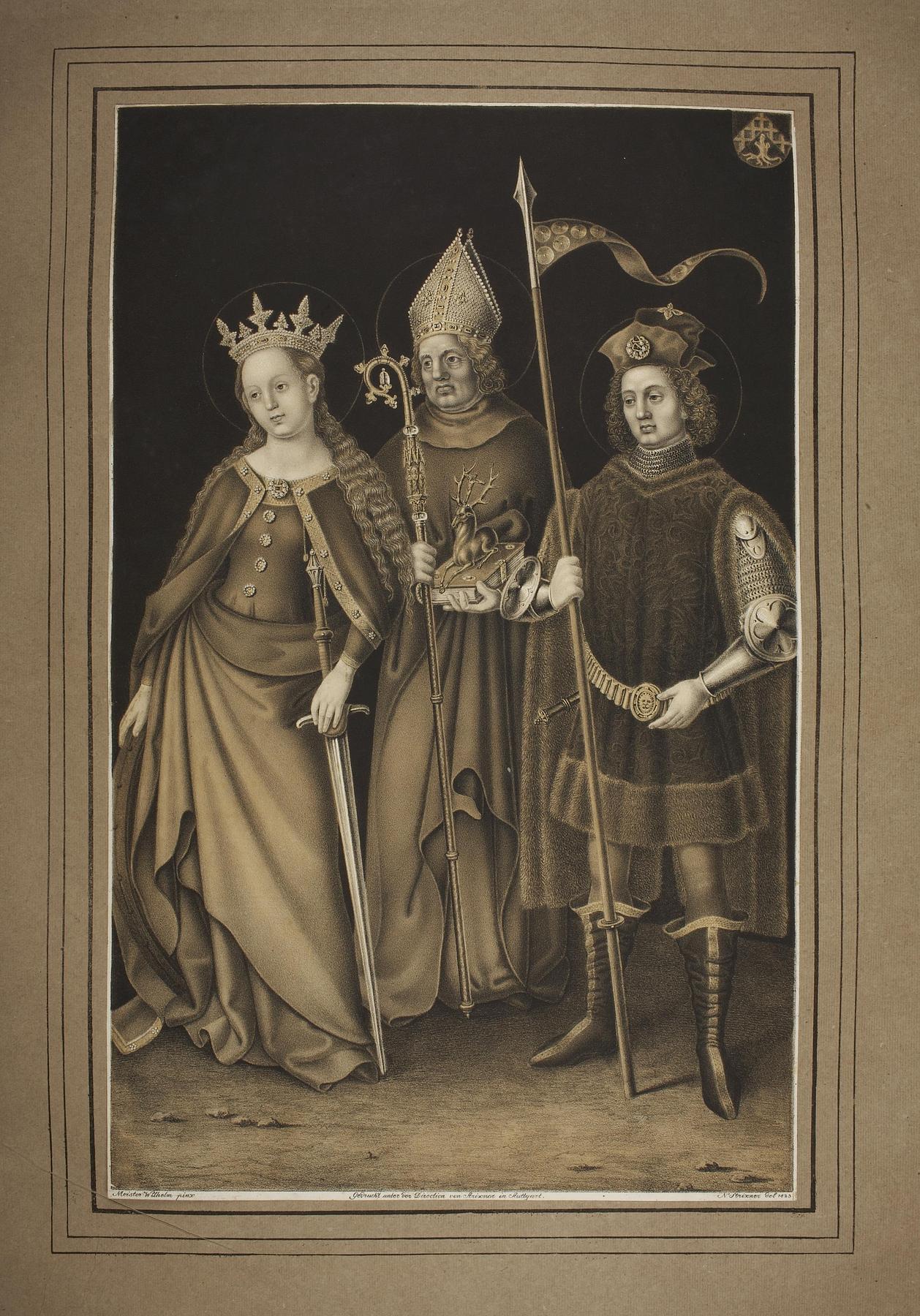 Sankt Catharina, Hubertus og Quirinus af Neuss, E1224