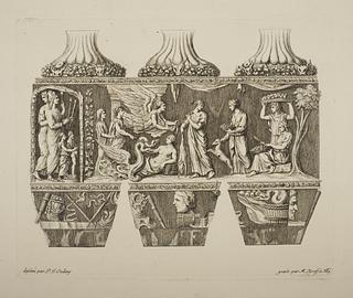 E2169 Vase med antikt motiv