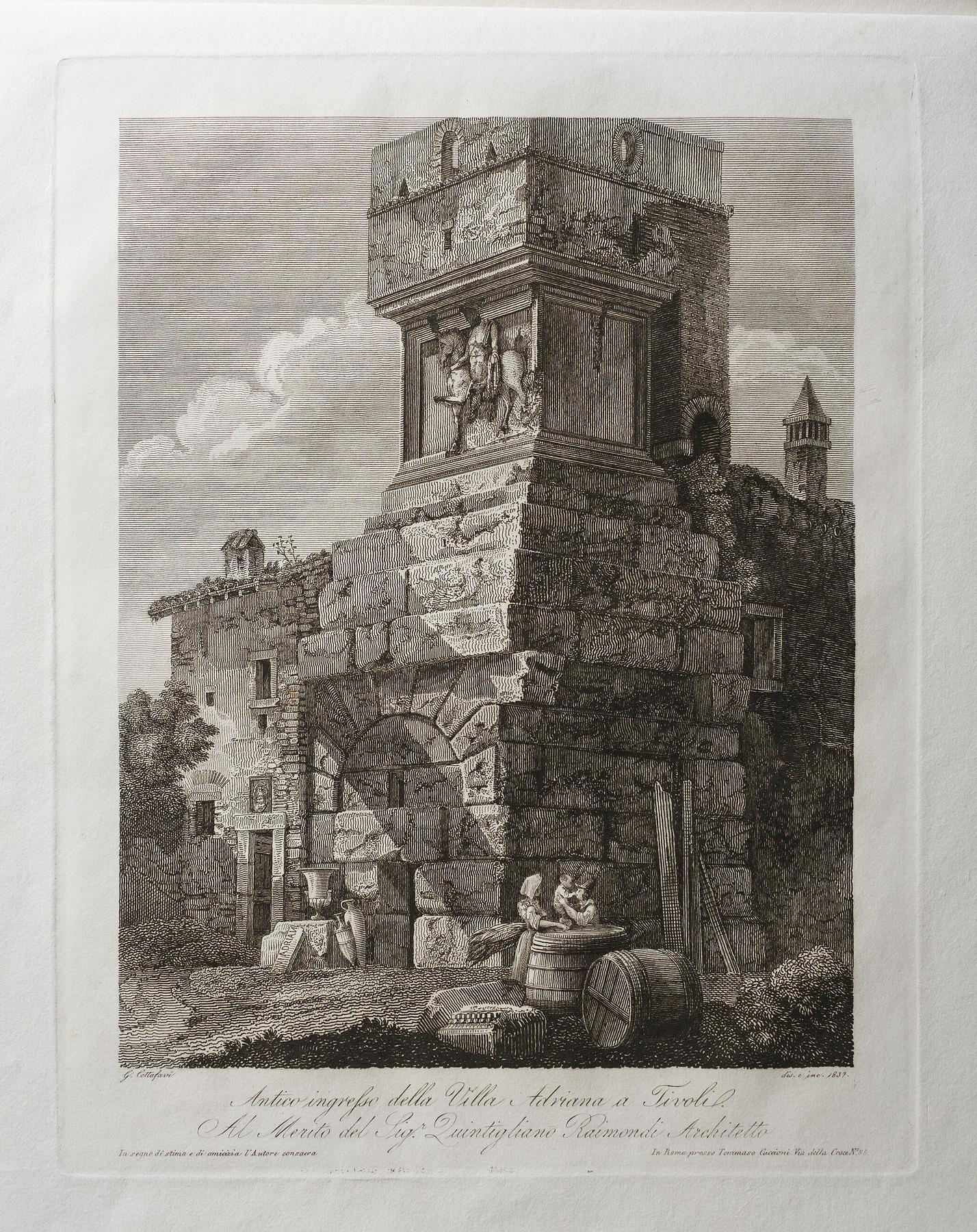 The Antique Entrance of Villa Adriana at Tivoli, E466,11