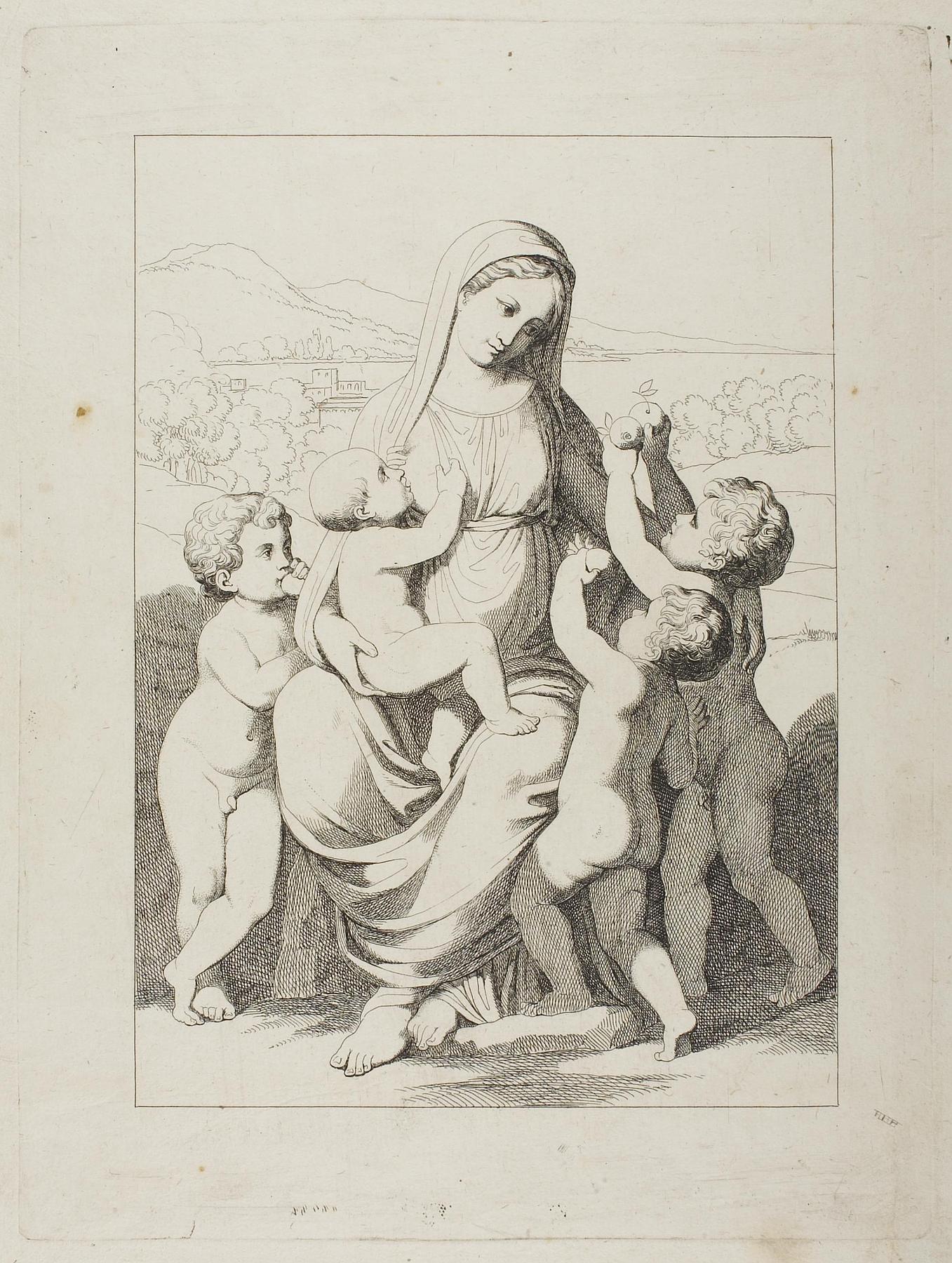 Caritas med fire børn, E101