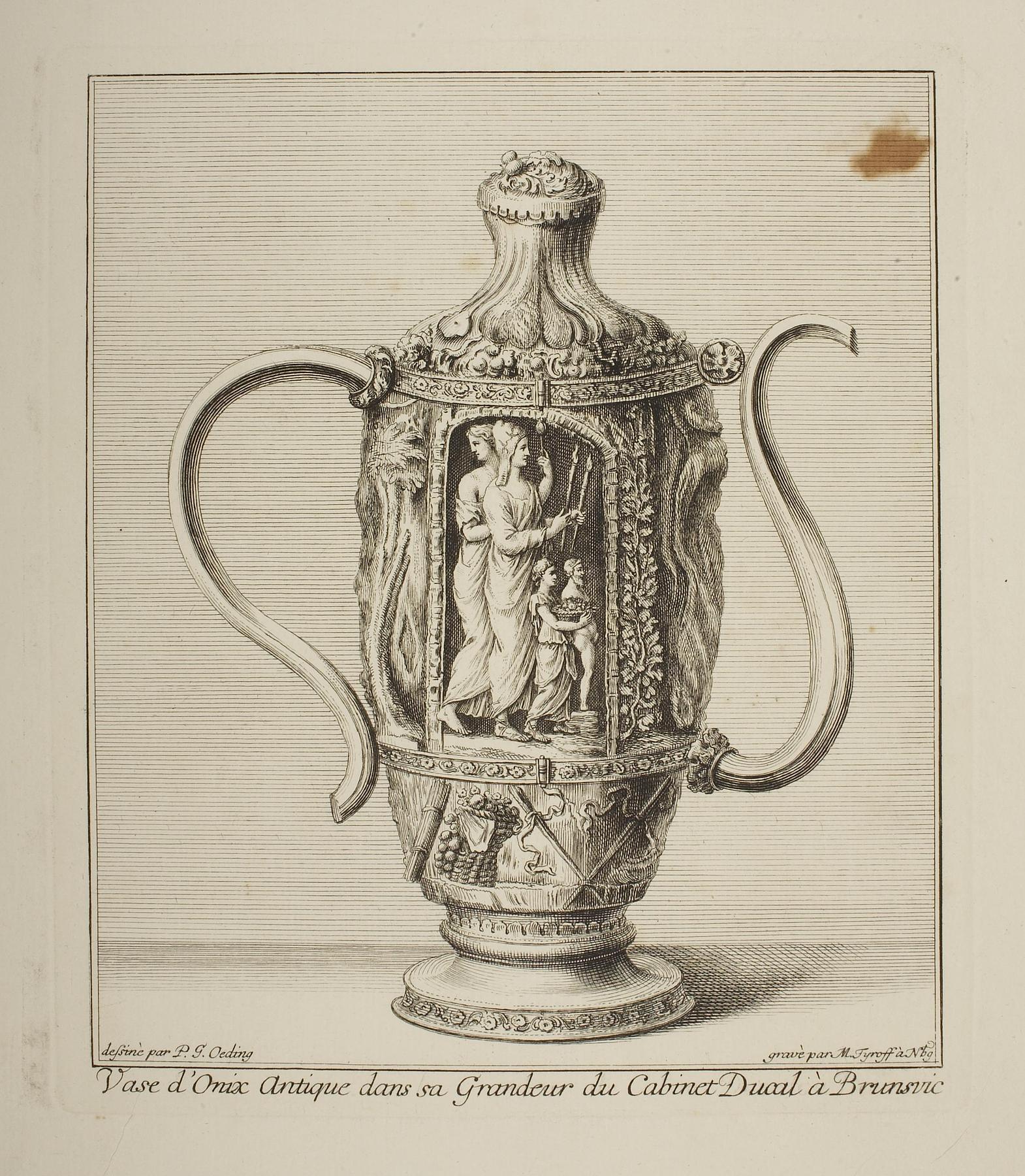 Vase med antikt motiv, E2168