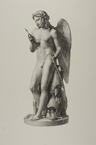 E87 Cupid Triumphant, Examining his Arrow