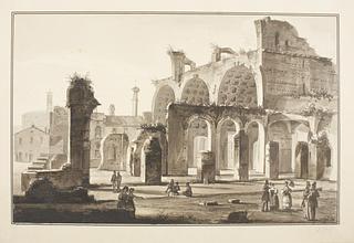D492 Ruinerne af Basilica Constantiniana ved Roms Forum