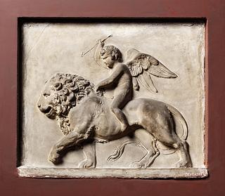 A388 Cupid Riding on a Lion