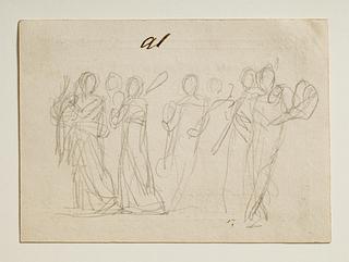 C394r Groups of Muses for The Procession to Parnassus