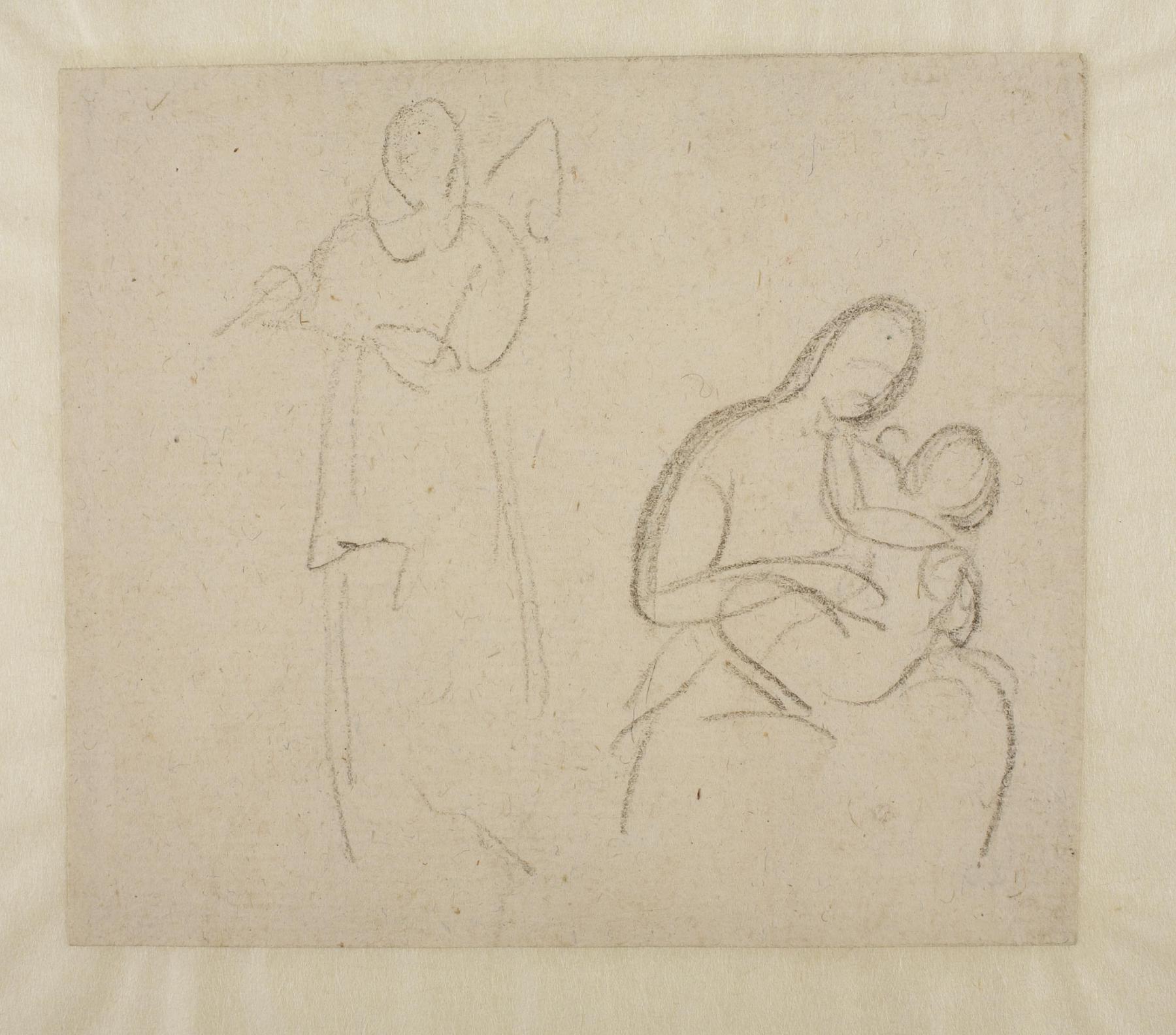 Mother with child. Standing figure, C874