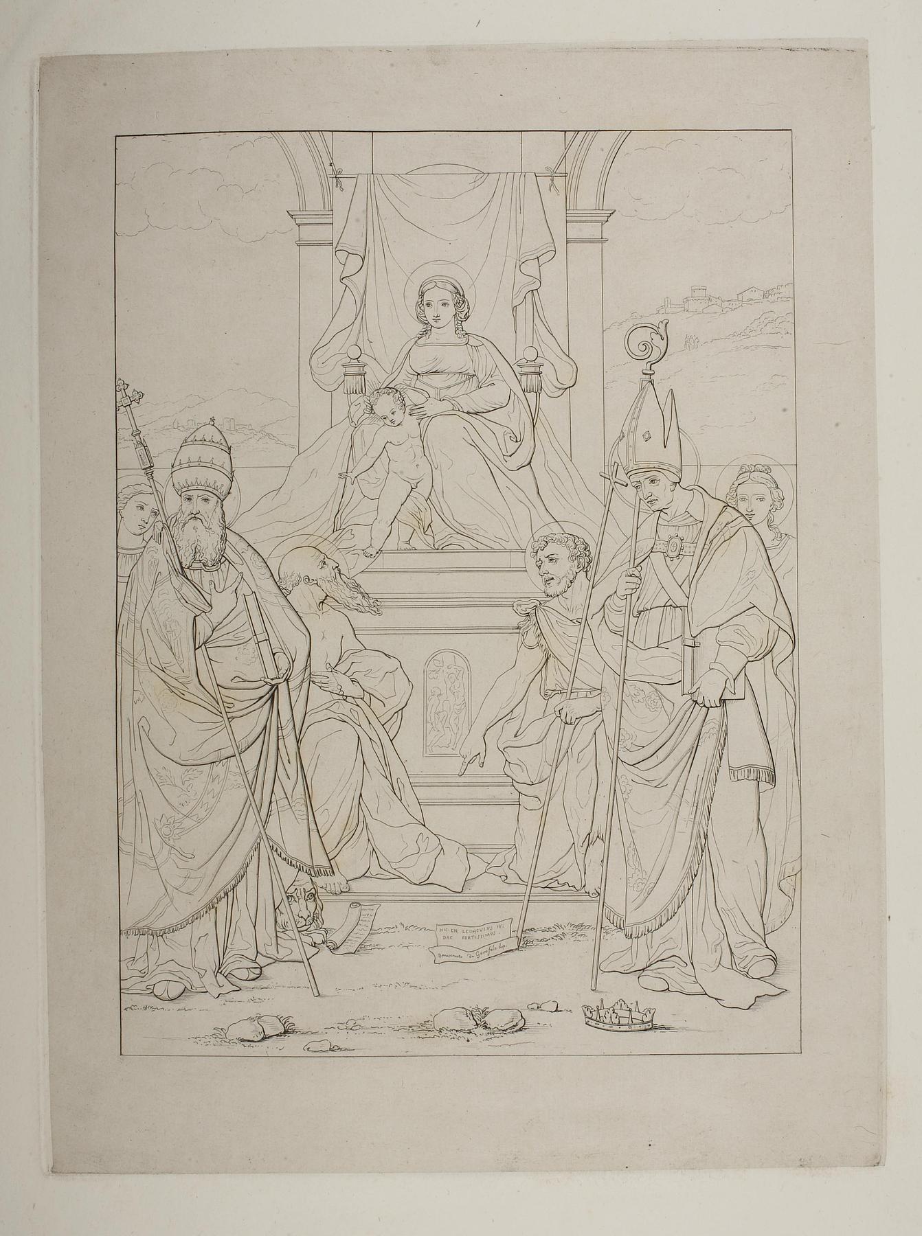 Madonna med den hellige Sylvester og fire helgener, E1698
