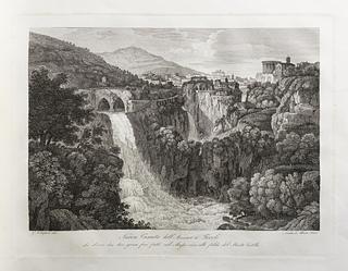 E466,9 The New Waterfall of the Aniene River at Tivoli