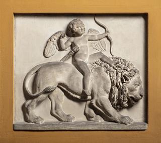 A390 Cupid Riding on a Lion