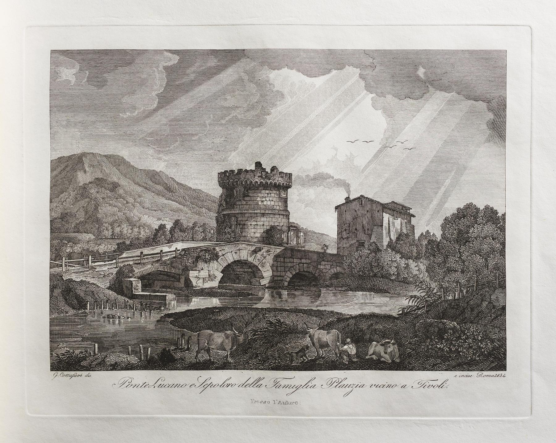 Ponte Lucano og Plauzia familiens gravmonument nær Tivoli, E466,6