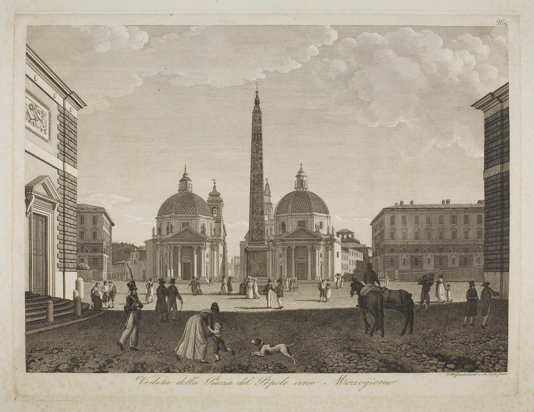 View of Piazza del Popolo before Noon, E575