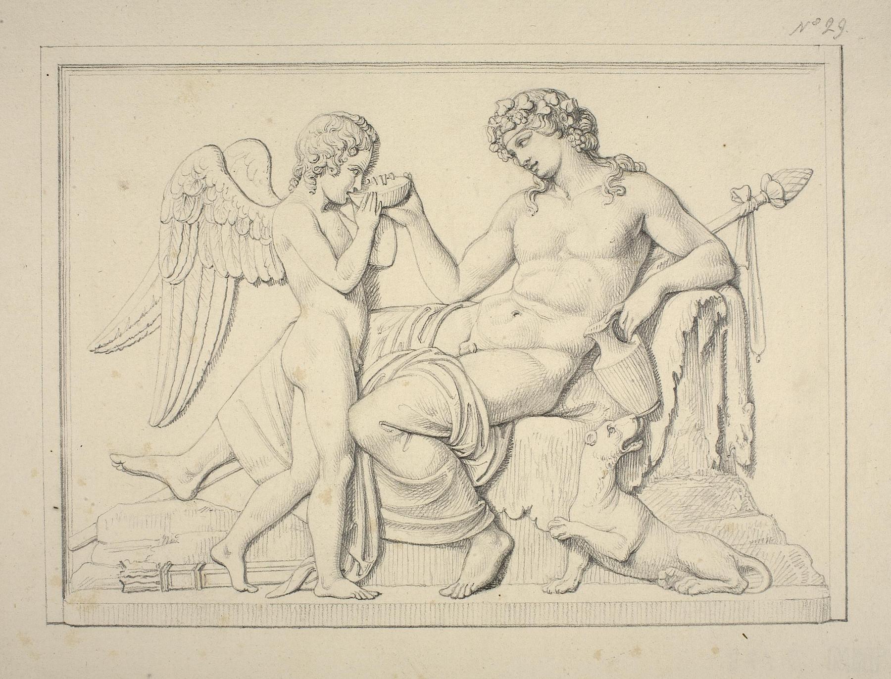 Cupid Drinking from Bacchus's Cup, D173