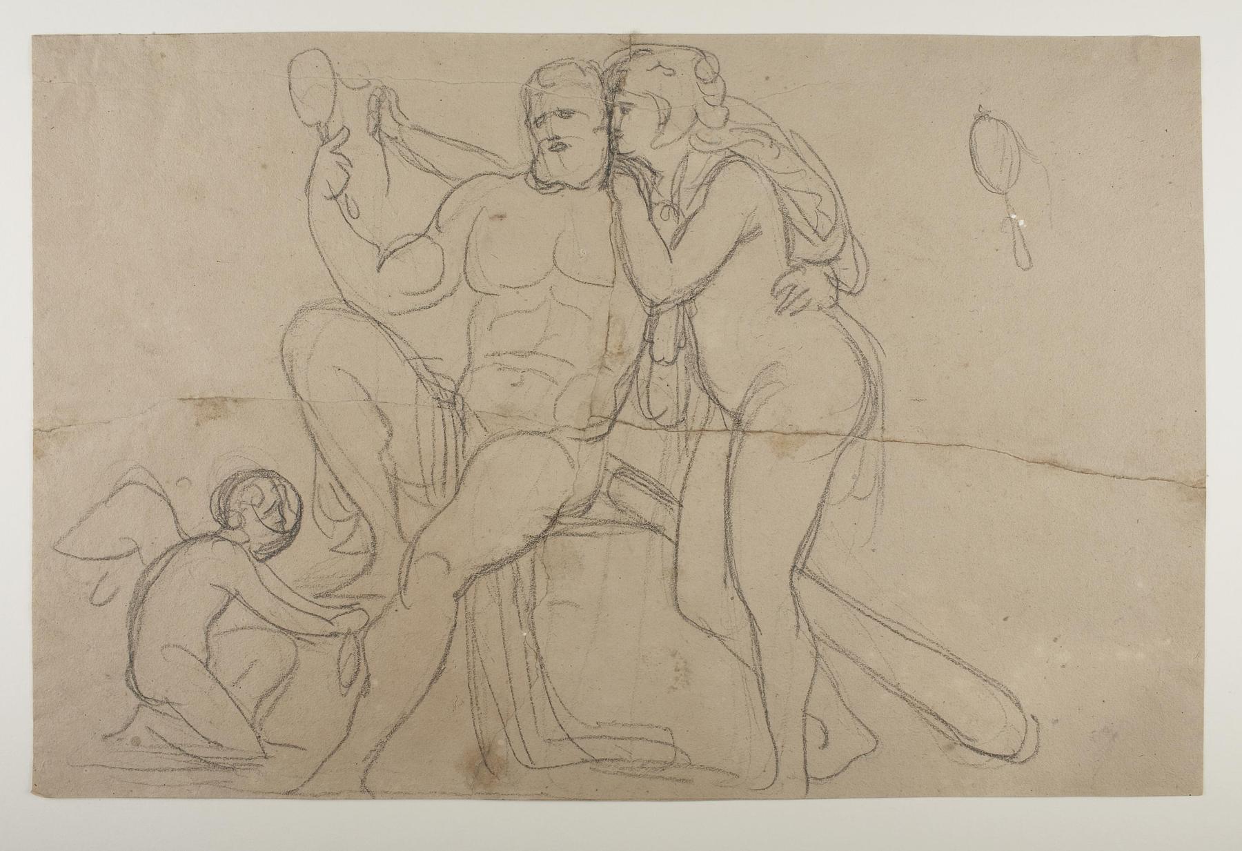 Hercules, Omphale, and Cupid, C544r
