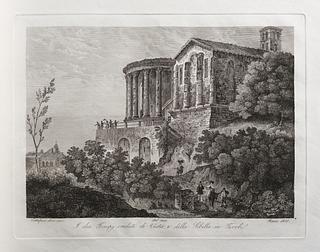 E466,8 The Two Temples Vesta and Sibilla at Tivoli