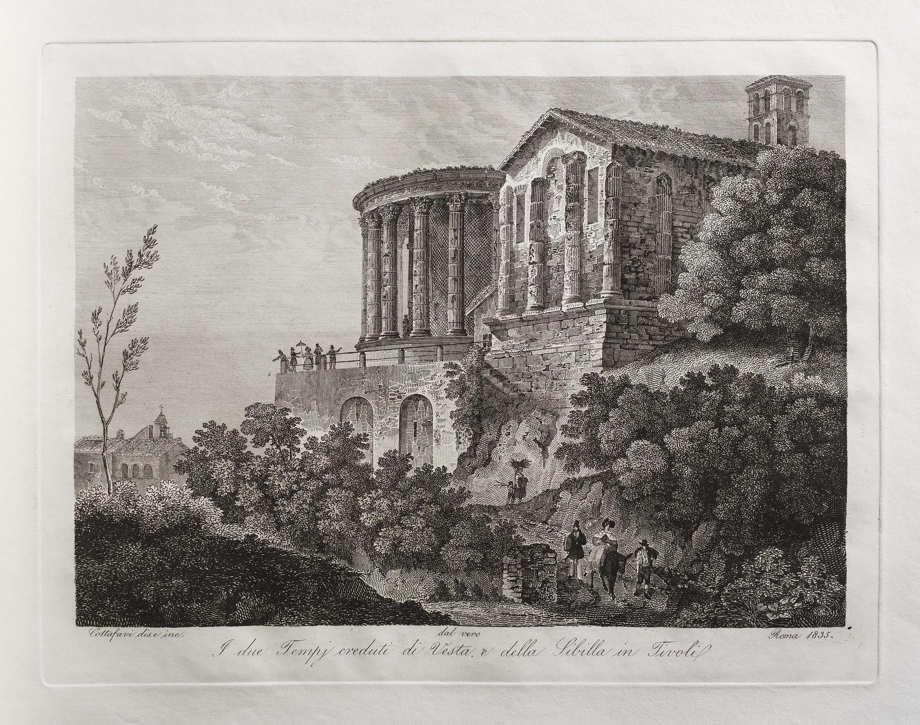 The Two Temples Vesta and Sibilla at Tivoli, E466,8