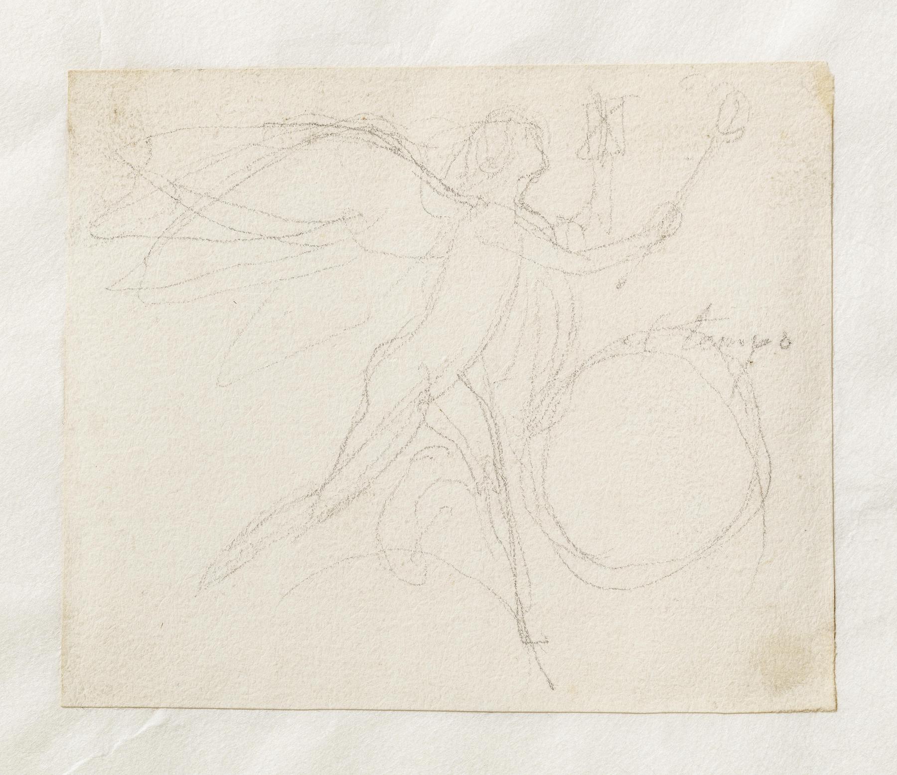 Cupid Flying with Torches, C726