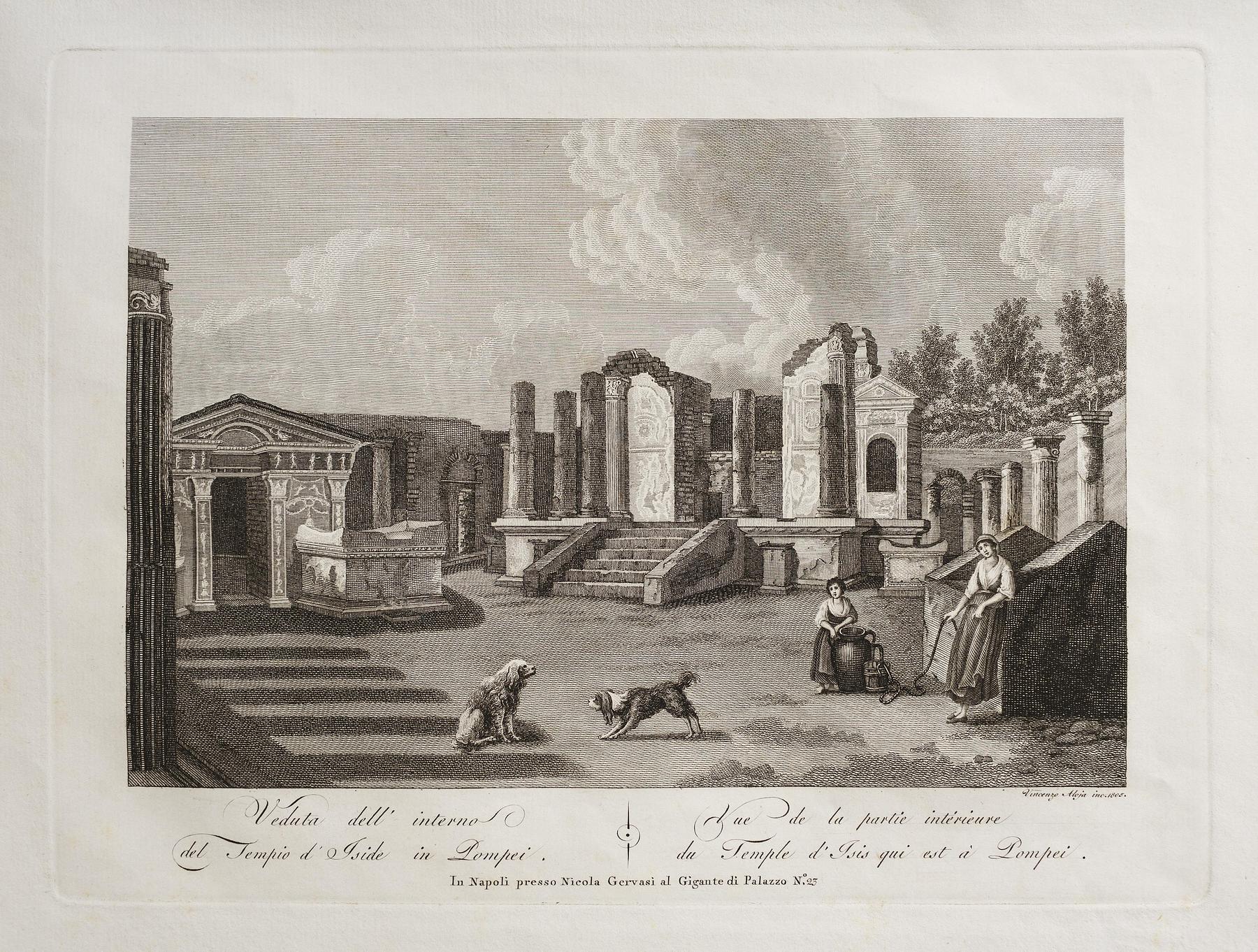 Det indre af Isis templet i Pompeji, E333,9