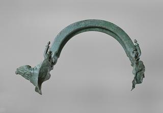 H2293 Set of handles with attachments in the shape of nymph and silenus masks